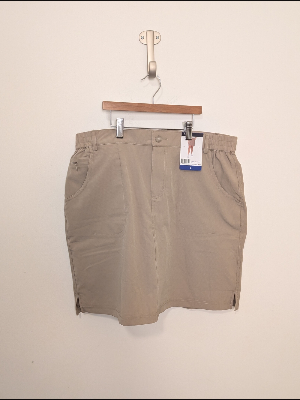 Tilley Ripstop Khaki 20" Activewear Hiking Skort Women's Size Large